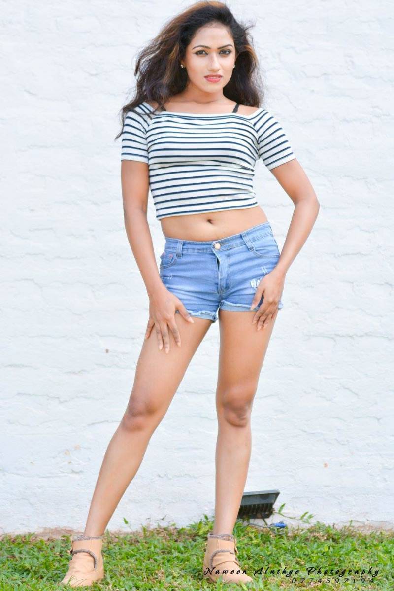 Kavindya Mathota Arachchi Mini Denim Skirt