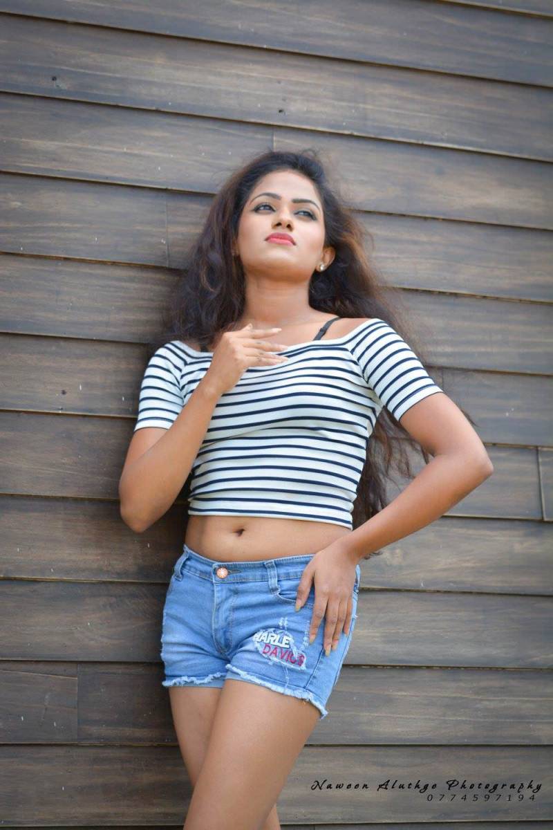 Kavindya Mathota Arachchi Mini Denim Skirt