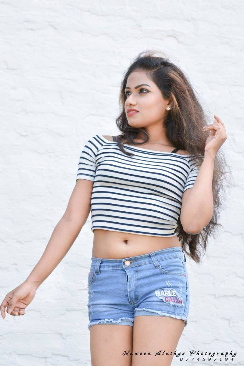 Kavindya Mathota Arachchi Mini Denim Skirt