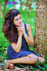 Chamathka Lakmini In Blue Hot Dress