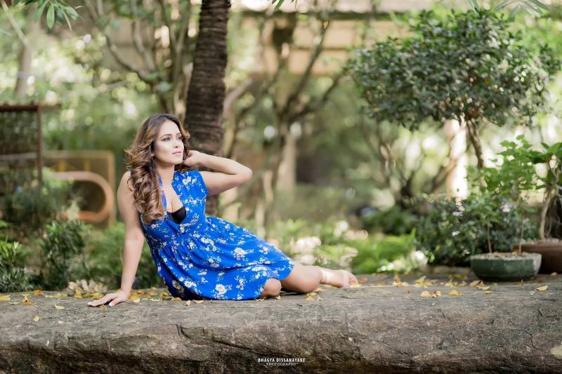 Chalani Weerarathne Blue Short Dress