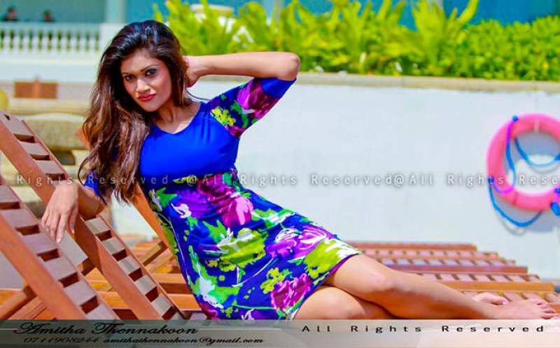 Chulakshi Ranathunga In Colorful Dress