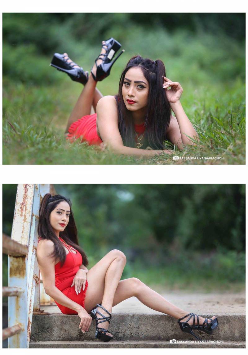 Piumi Srinayaka Flaunts Her Legs