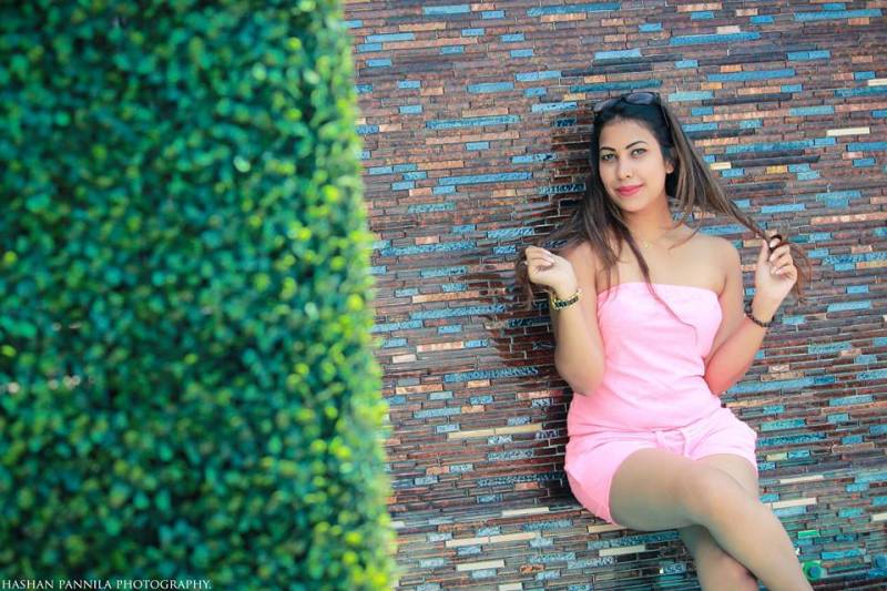 Jayani Alahapperuma Hot Pink Dress