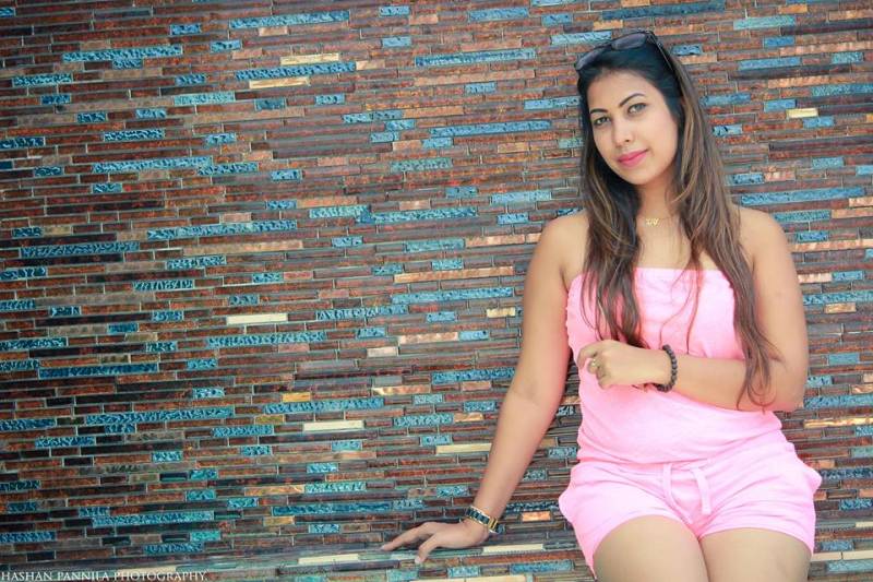 Jayani Alahapperuma Hot Pink Dress