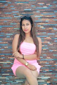 Jayani Alahapperuma Hot Pink Dress