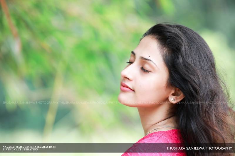 Nayanathara Wickramaarachchi Pink Top