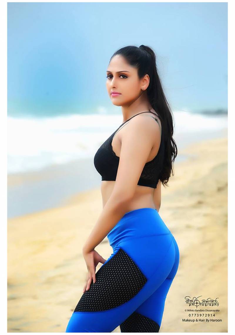 Nirodha Fernando Hot In Tight Yoga Pants