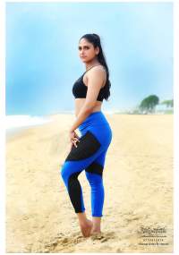 Nirodha Fernando Hot In Tight Yoga Pants