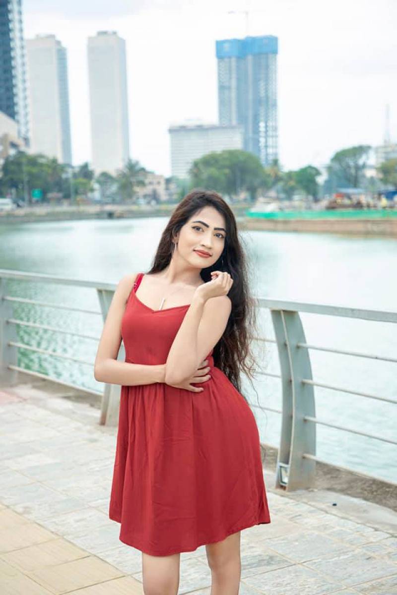 Sanjana Onaali In Red Dress