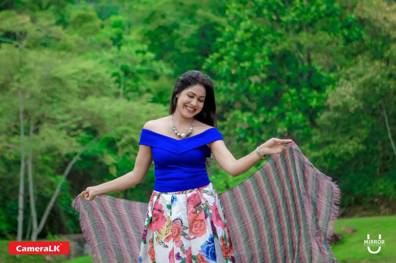 Rangi Rajapaksha Blue Top Shoot