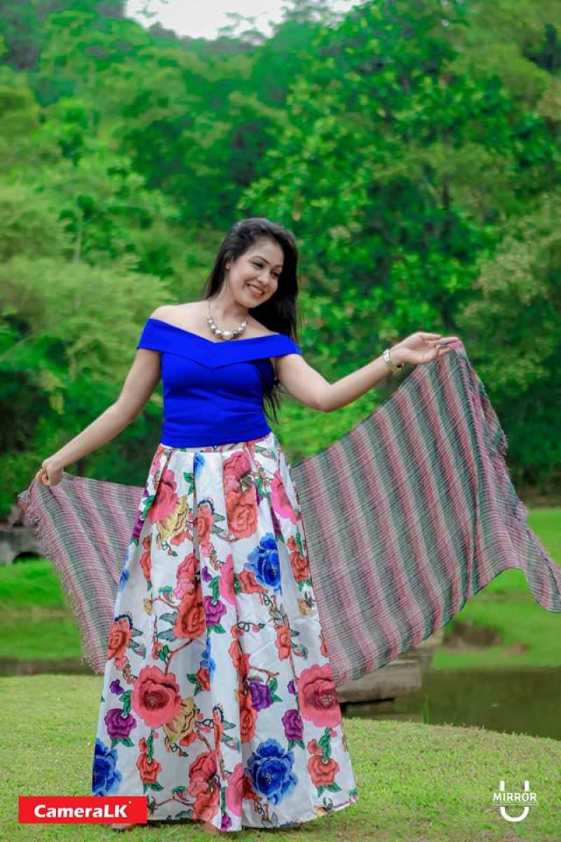 Rangi Rajapaksha Blue Top Shoot