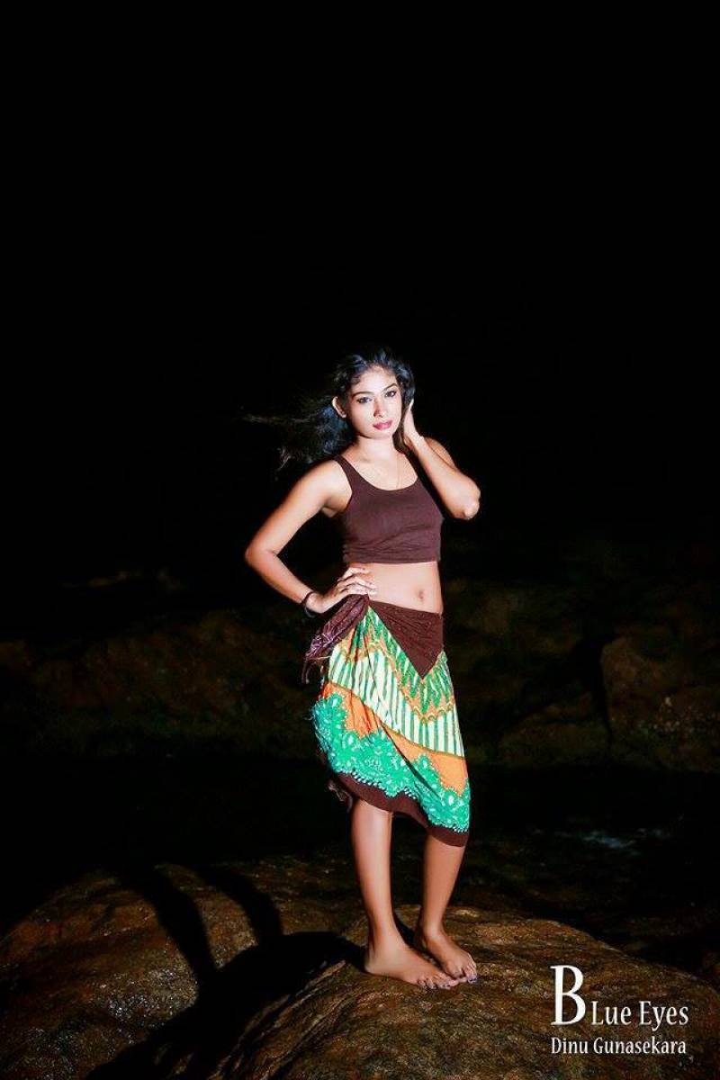 Dinusha Gunasekara Hot Beach Photoshoot