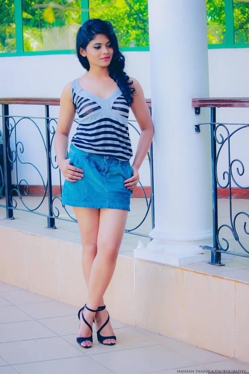 Hasini Samuel Blue Hot Demin Shorts