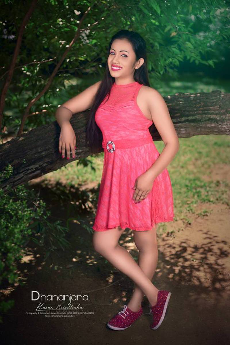 Dhananjana Jayasundara In Pink Dress