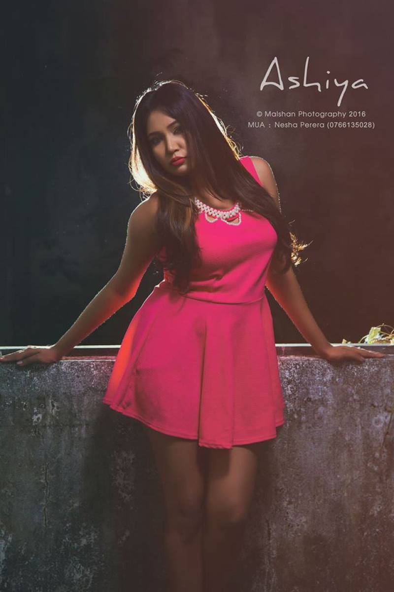 Ashiya Dissanayake In Pink Mini Dress