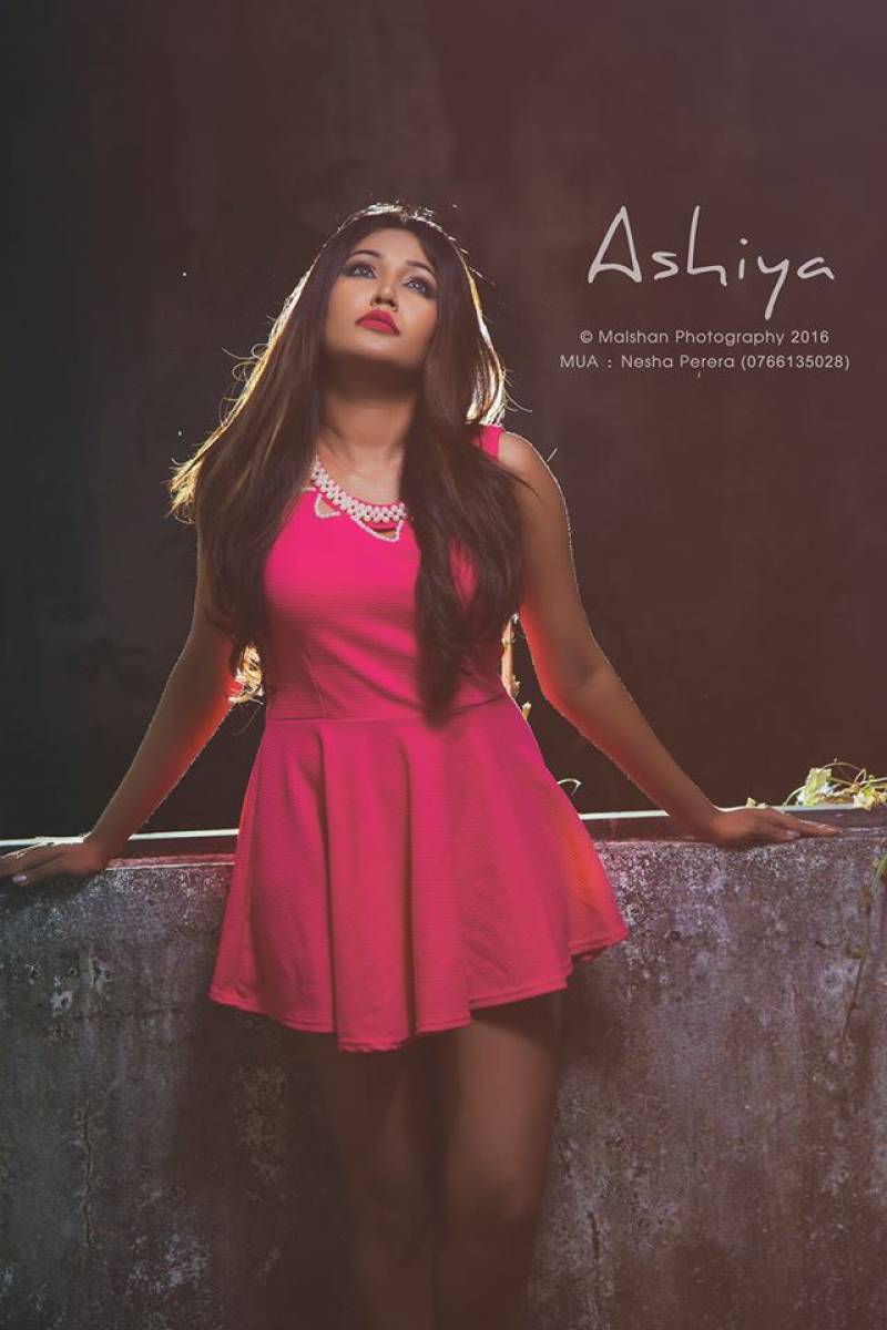 Ashiya Dissanayake In Pink Mini Dress