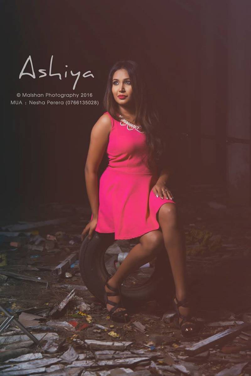 Ashiya Dissanayake In Pink Mini Dress