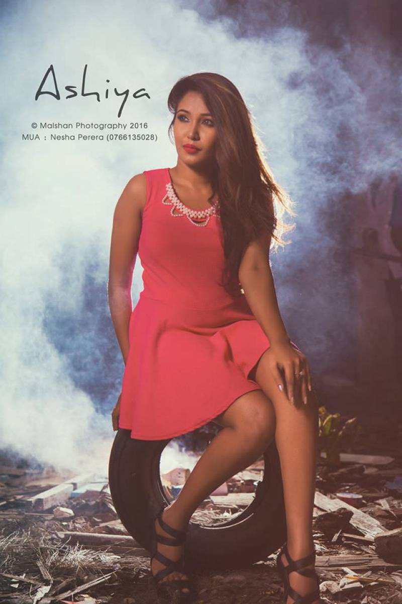 Ashiya Dissanayake In Pink Mini Dress