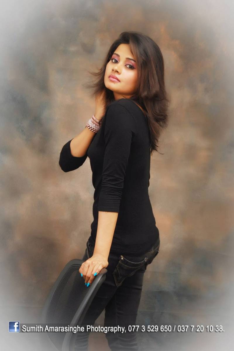 Geethika Rajapaksha Beauty In Black