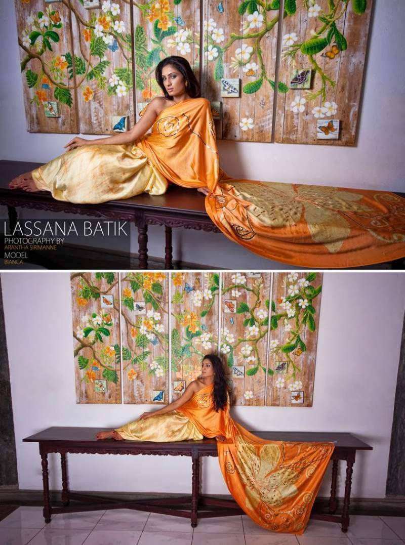 Bianca Pahathkumbura Saree Shoot