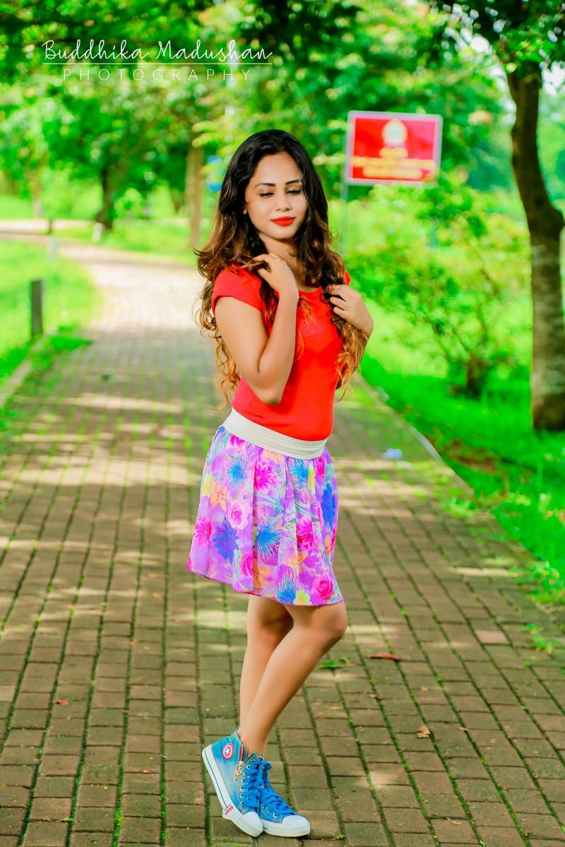 Hiruni Ishara In Short Dress