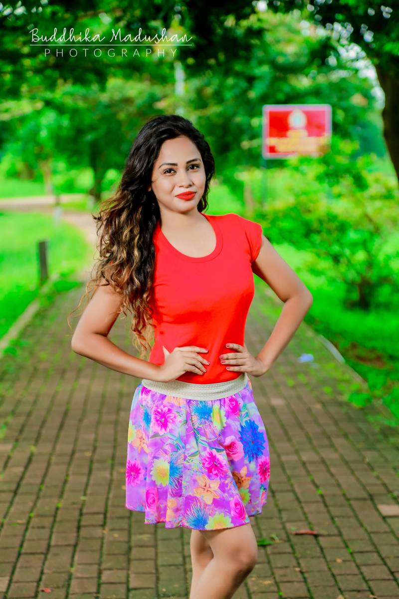 Hiruni Ishara In Short Dress