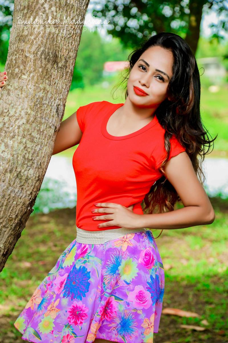 Hiruni Ishara In Short Dress