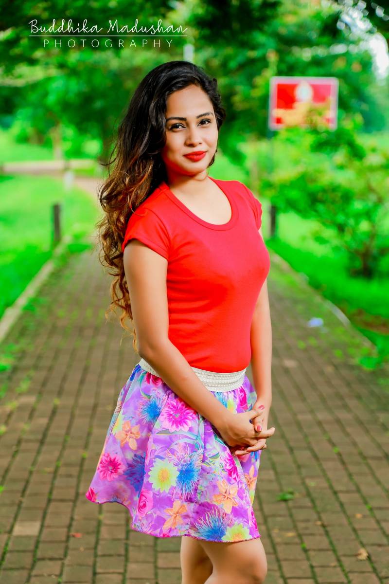 Hiruni Ishara In Short Dress