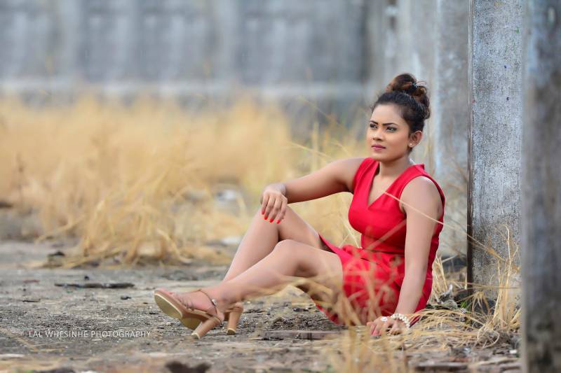 Samalka Madushani Red Tight