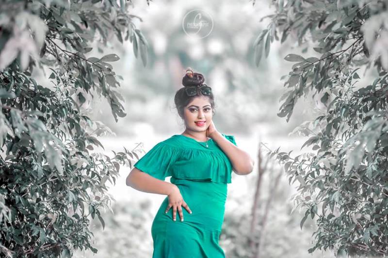 Nishi Rasnayaka In Green