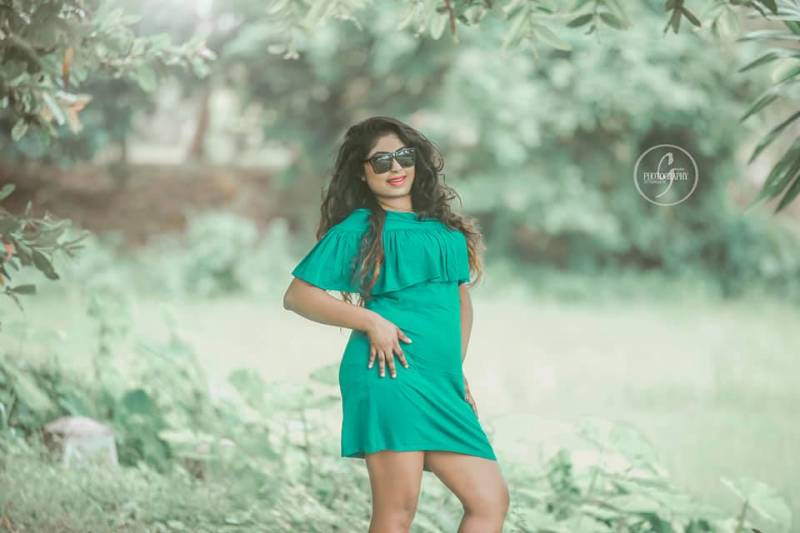 Nishi Rasnayaka In Green