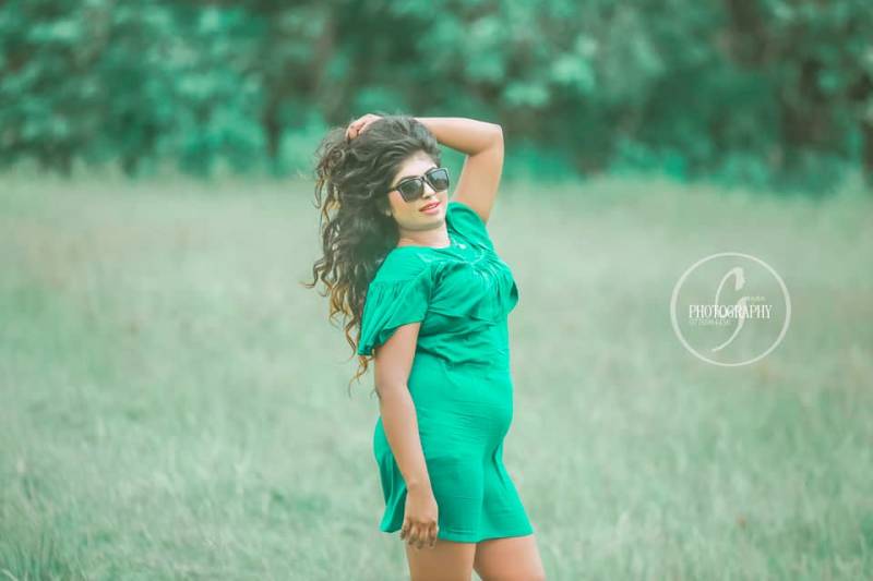 Nishi Rasnayaka In Green