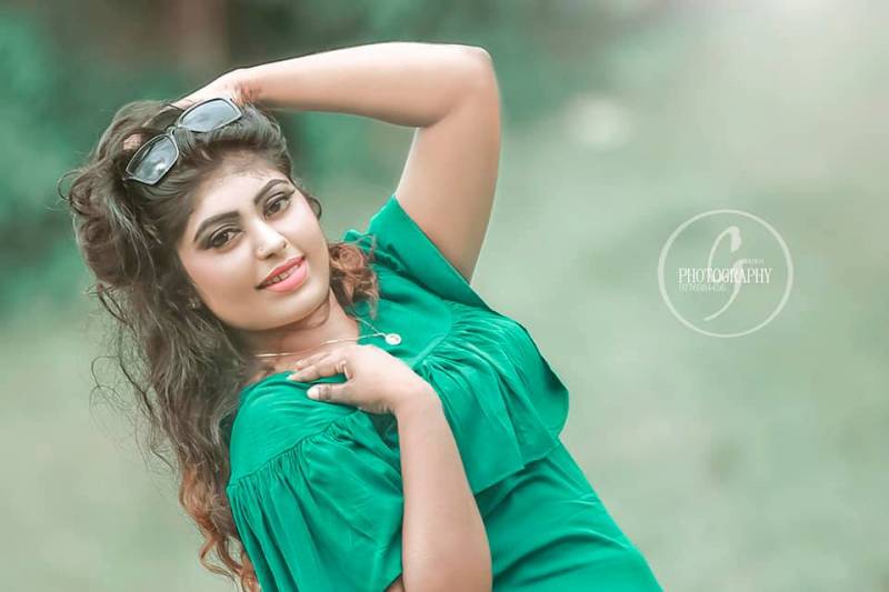 Nishi Rasnayaka In Green