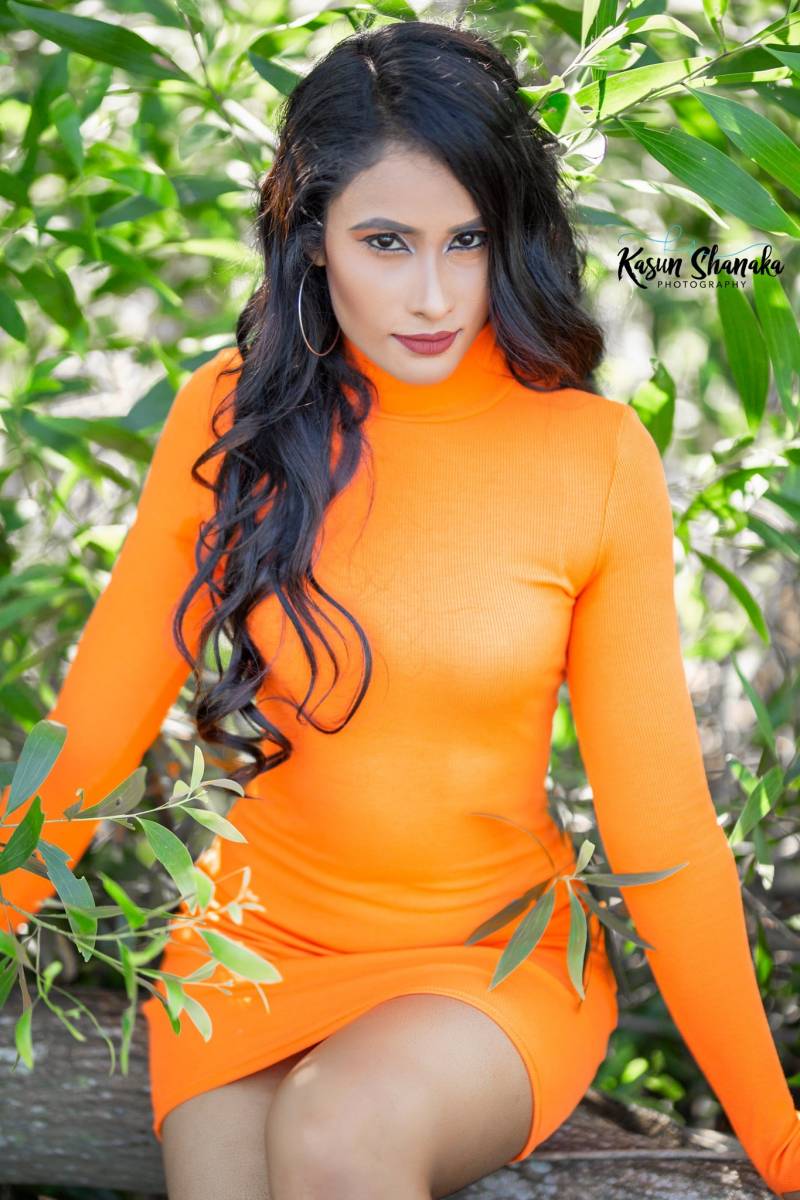 Madhuri Sewwandi In Orange