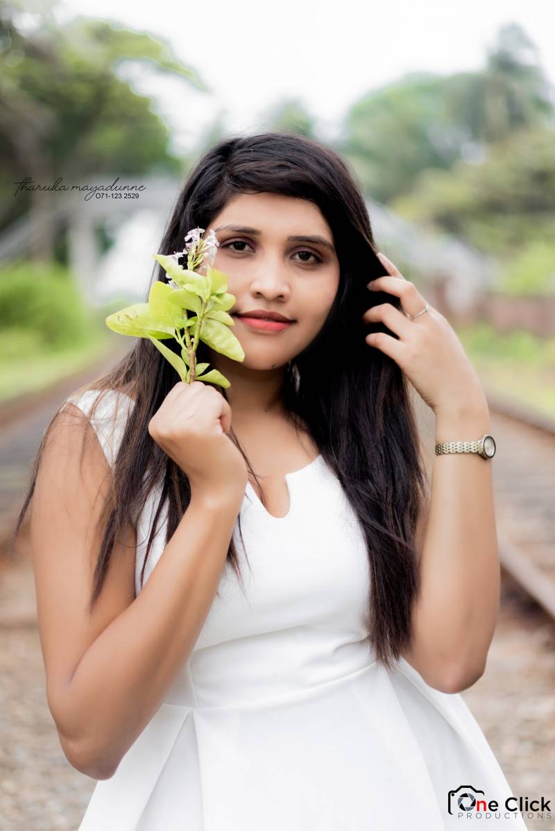 Madushi Ranasinghe White Dress