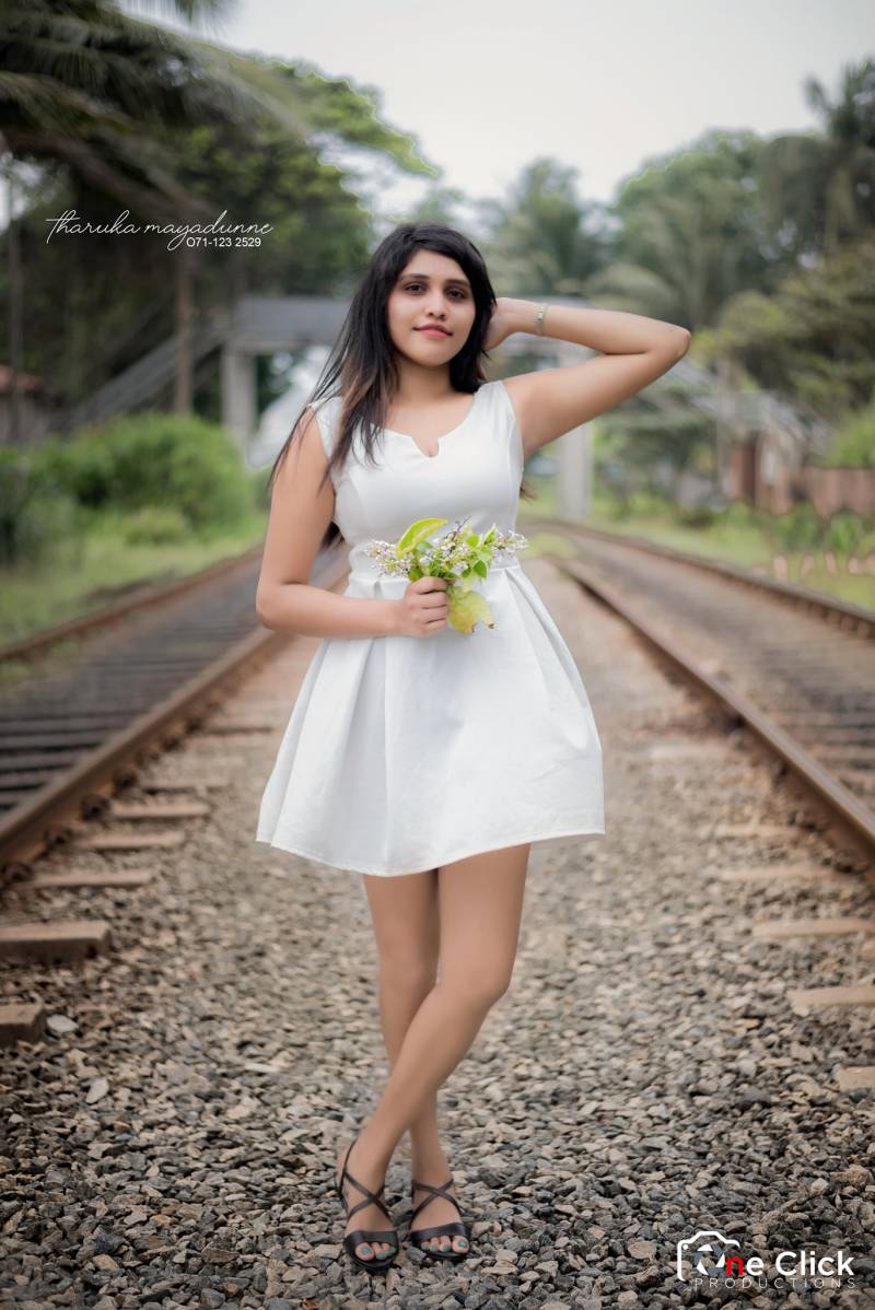 Madushi Ranasinghe White Dress