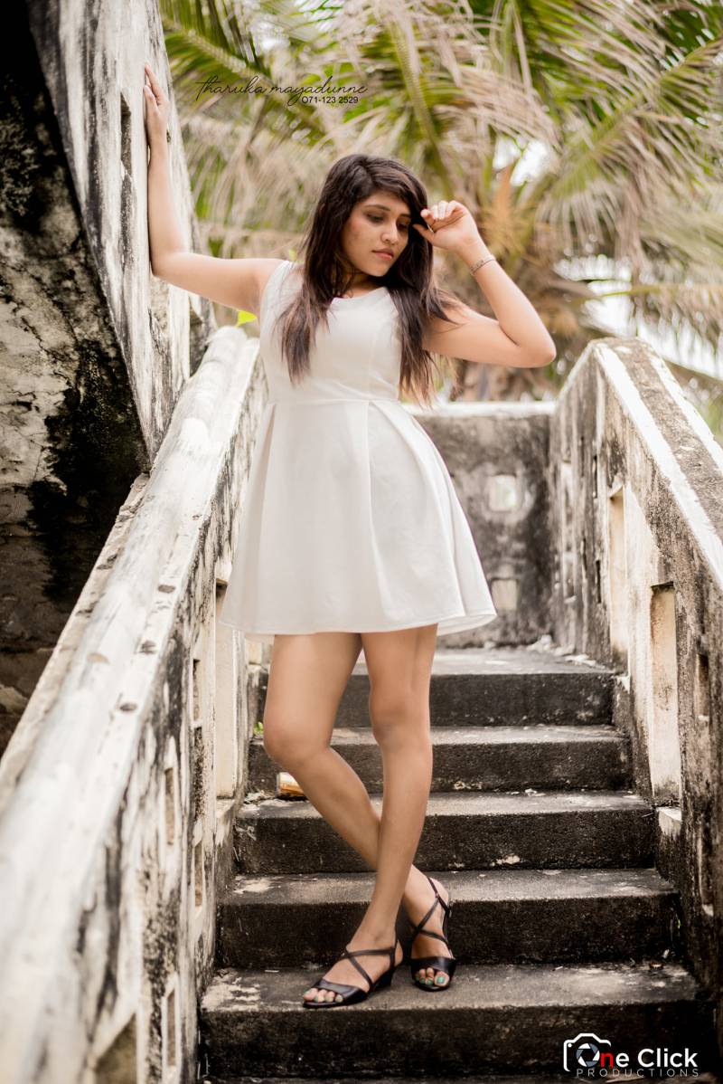 Madushi Ranasinghe White Dress