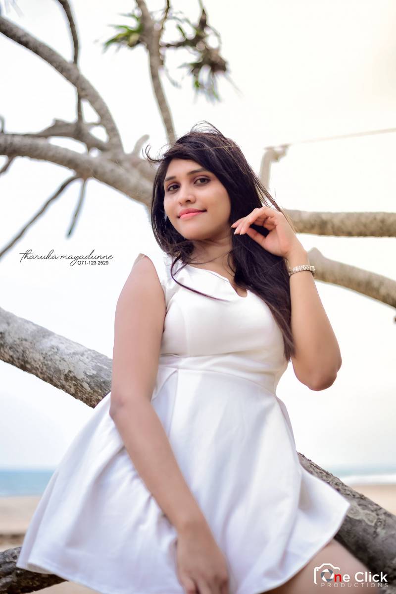 Madushi Ranasinghe White Dress