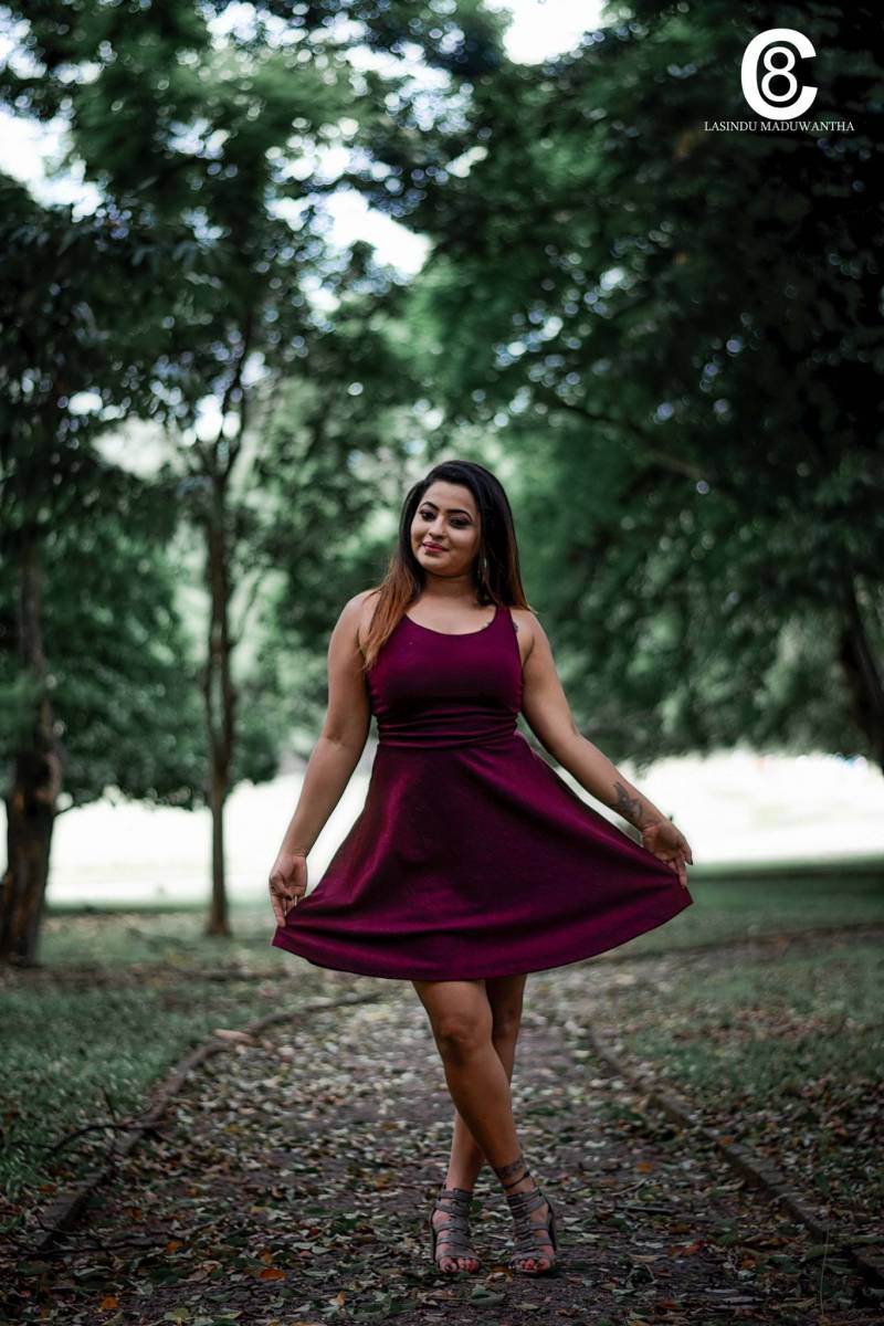 Ishu Perera Sexy Short Dress