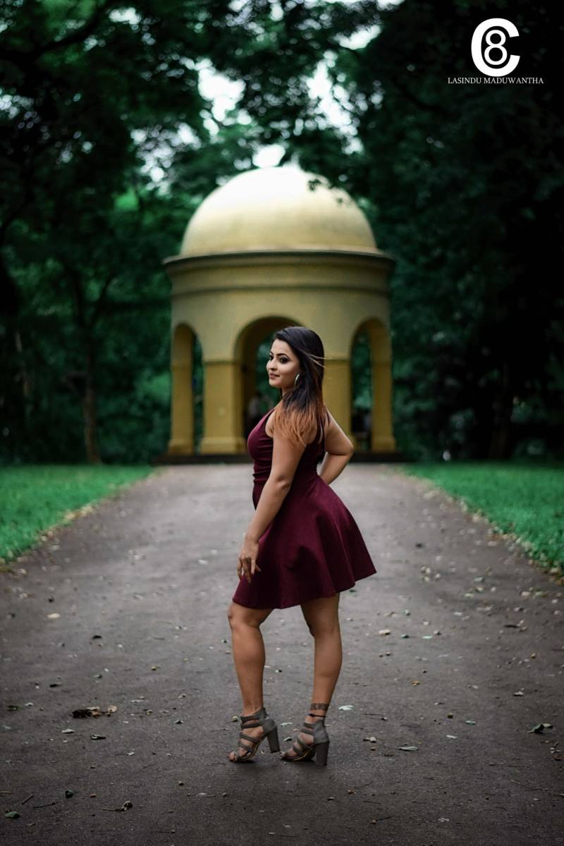 Ishu Perera Sexy Short Dress