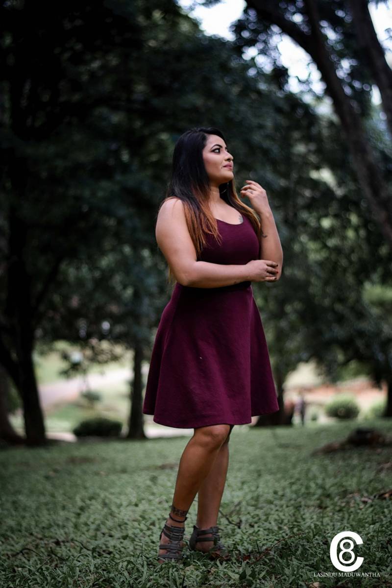 Ishu Perera Sexy Short Dress