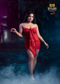 Pavithra Pavi Red Dress