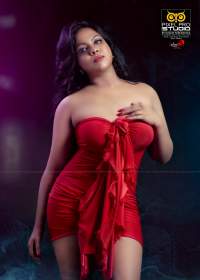 Pavithra Pavi Red Dress