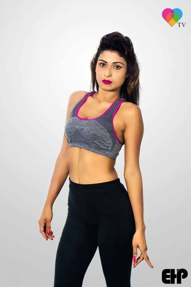 Adisha Shehani Hot In Black Workout Pants