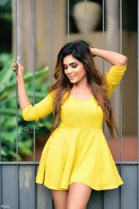 Prashani Perera Yellow Dress