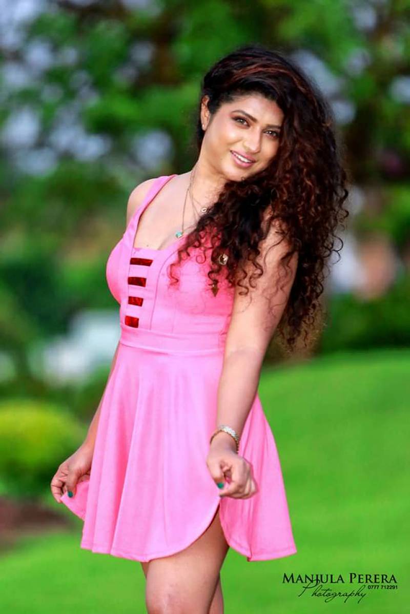 Nuwandika Siriwardena Hot Pink Dress