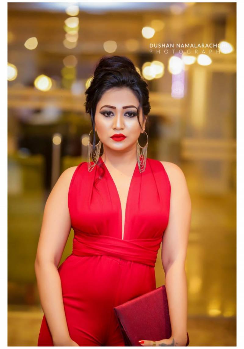 Rashini Kumarasiri In Red