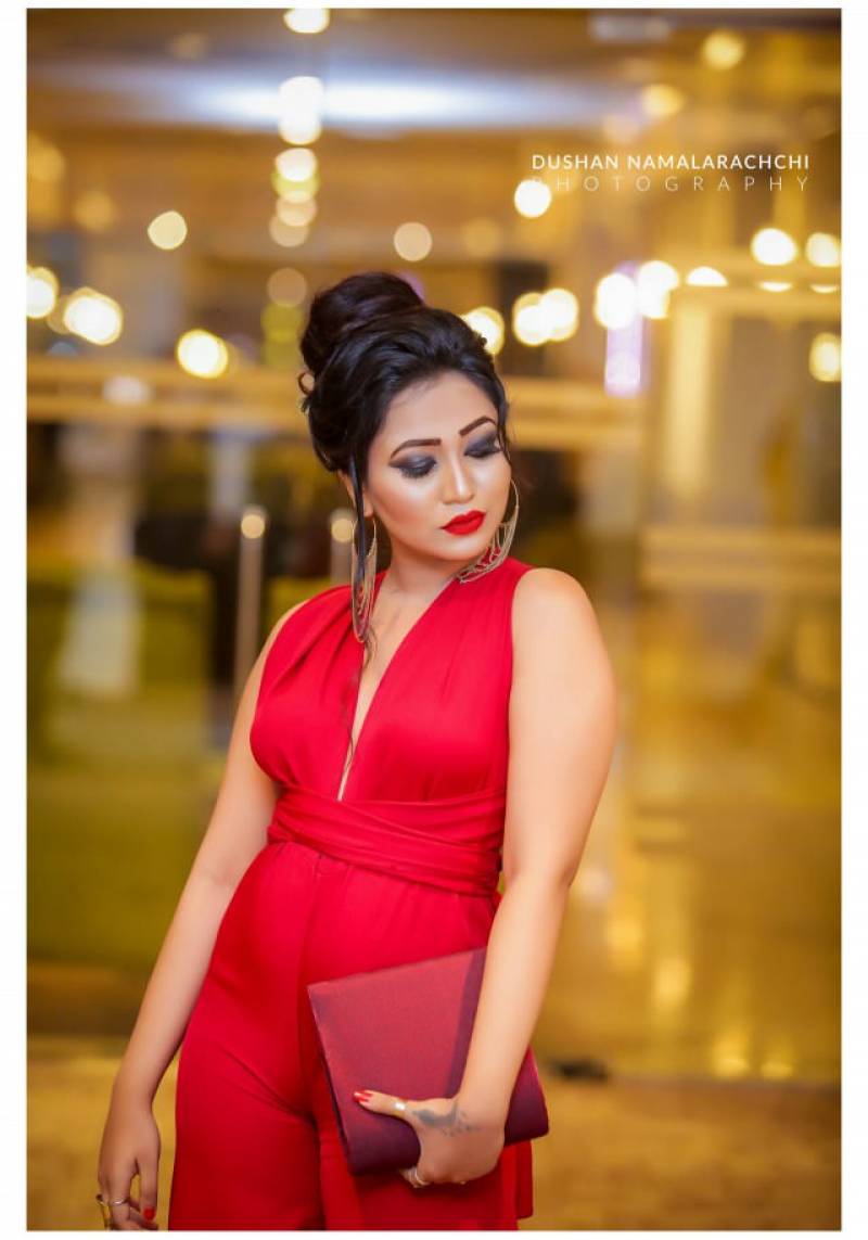 Rashini Kumarasiri In Red