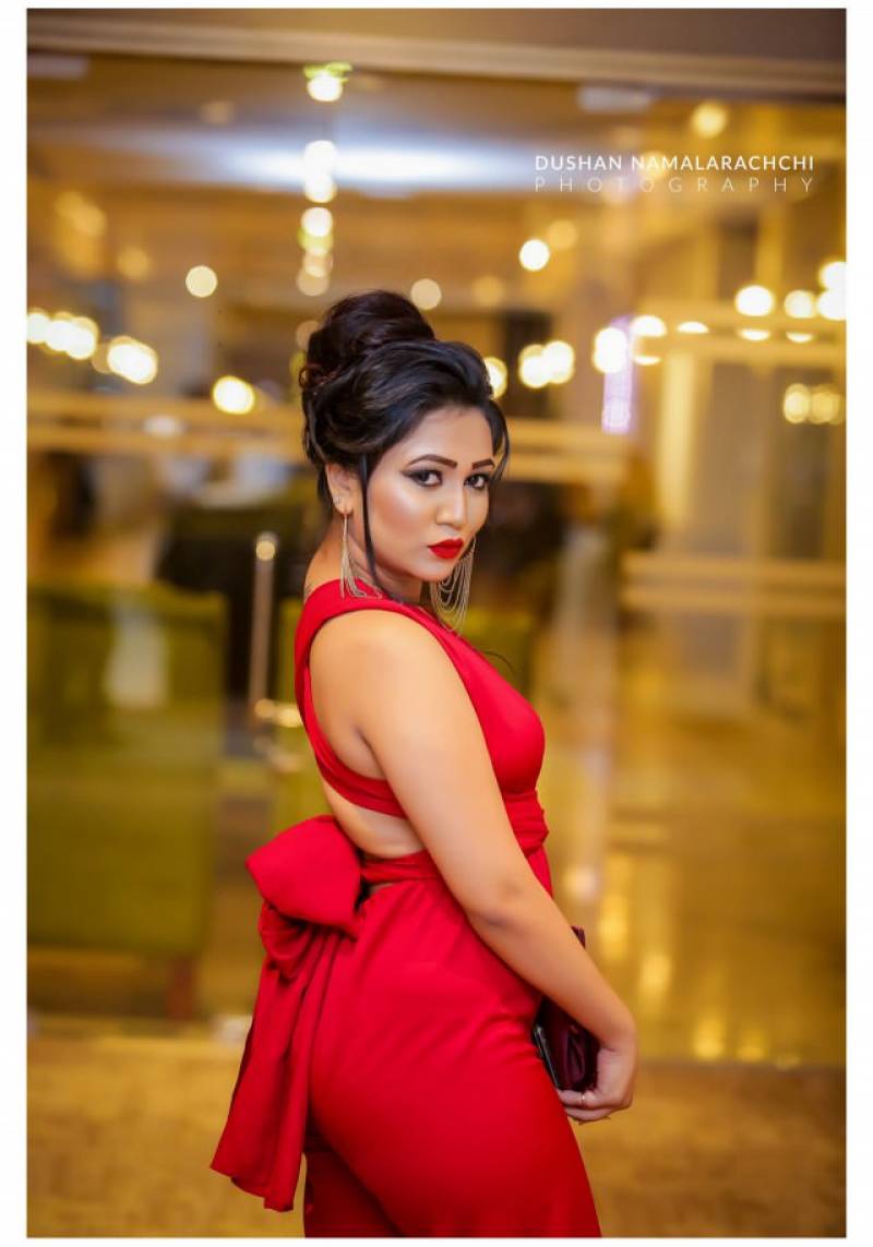 Rashini Kumarasiri In Red